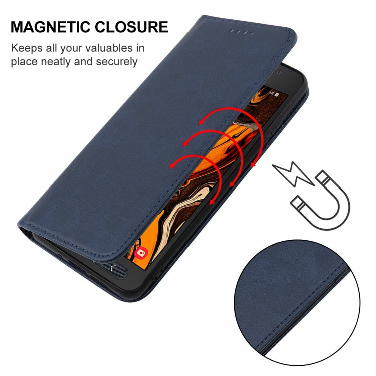 For Samsung Galaxy Xcover 4s Magnetic Closure Leather Phone Case