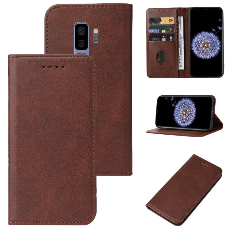 For Samsung Galaxy S9 Plus Magnetic Closure Leather Phone Case