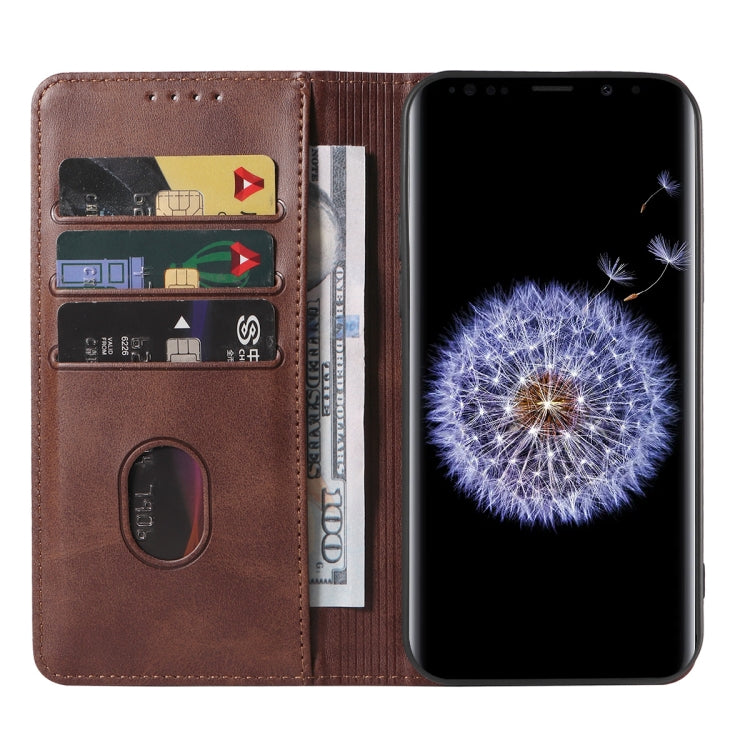 For Samsung Galaxy S9 Plus Magnetic Closure Leather Phone Case