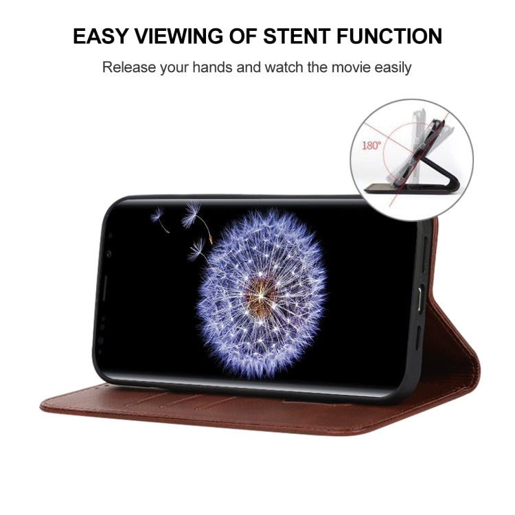 For Samsung Galaxy S9 Plus Magnetic Closure Leather Phone Case