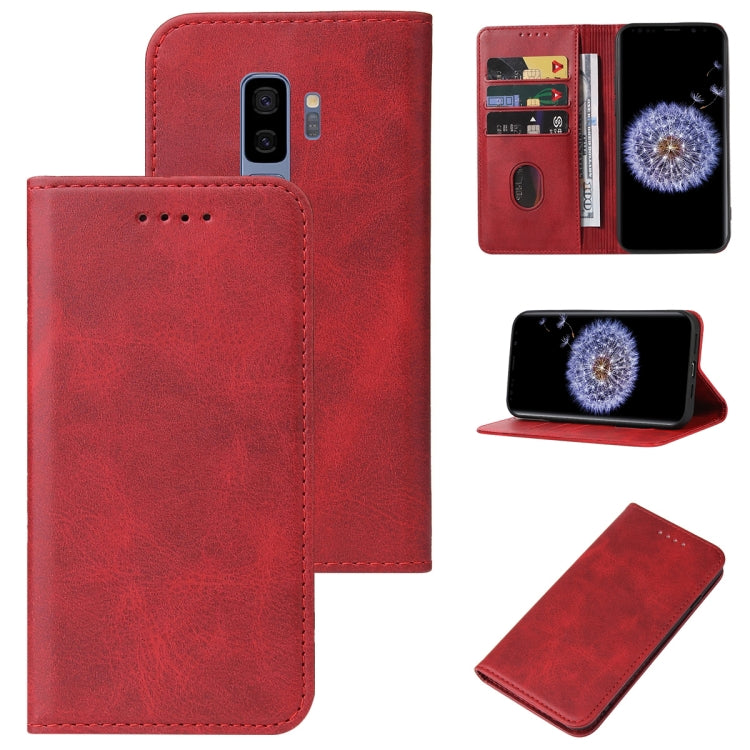 For Samsung Galaxy S9 Plus Magnetic Closure Leather Phone Case