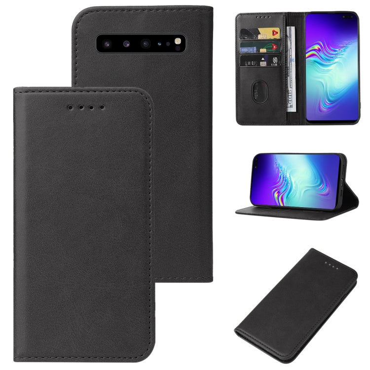 For Samsung Galaxy S10 5G Magnetic Closure Leather Phone Case