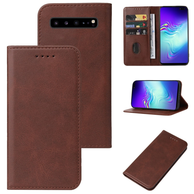 For Samsung Galaxy S10 5G Magnetic Closure Leather Phone Case