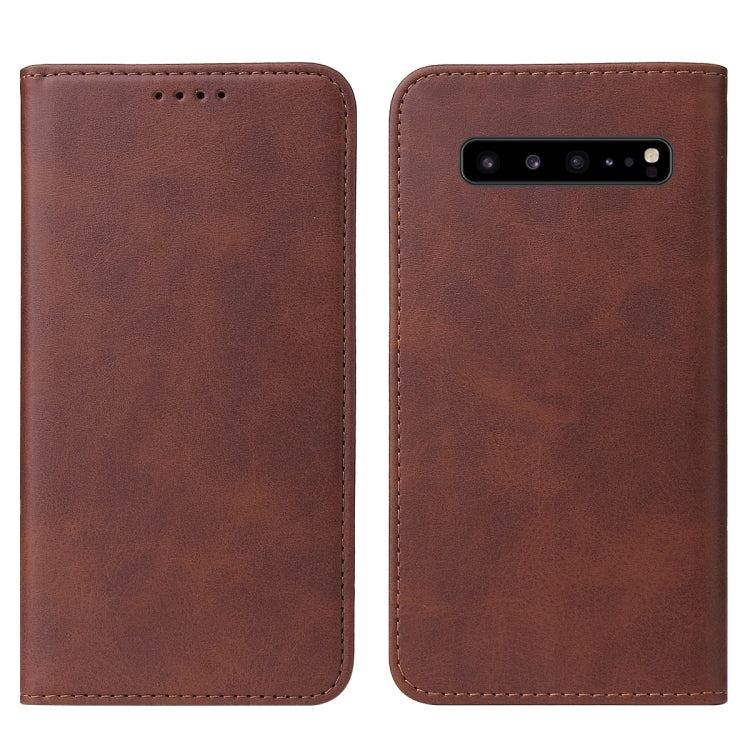 For Samsung Galaxy S10 5G Magnetic Closure Leather Phone Case