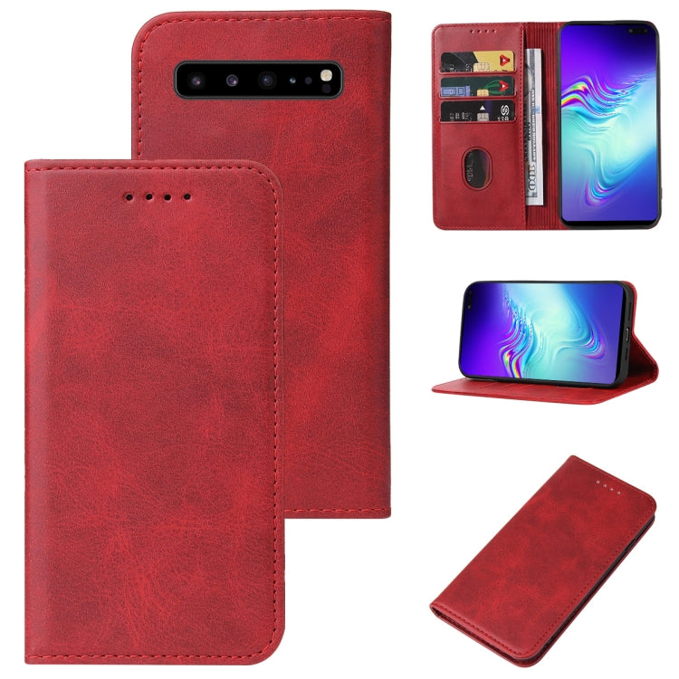 For Samsung Galaxy S10 5G Magnetic Closure Leather Phone Case