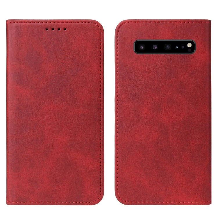 For Samsung Galaxy S10 5G Magnetic Closure Leather Phone Case