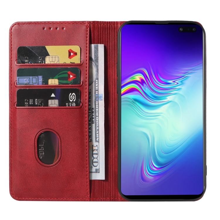 For Samsung Galaxy S10 5G Magnetic Closure Leather Phone Case