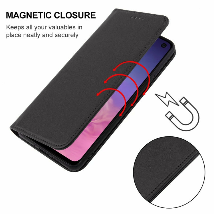 For Samsung Galaxy S10e Magnetic Closure Leather Phone Case