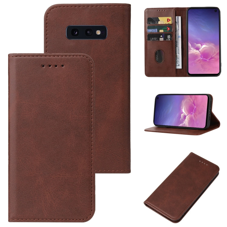 For Samsung Galaxy S10e Magnetic Closure Leather Phone Case