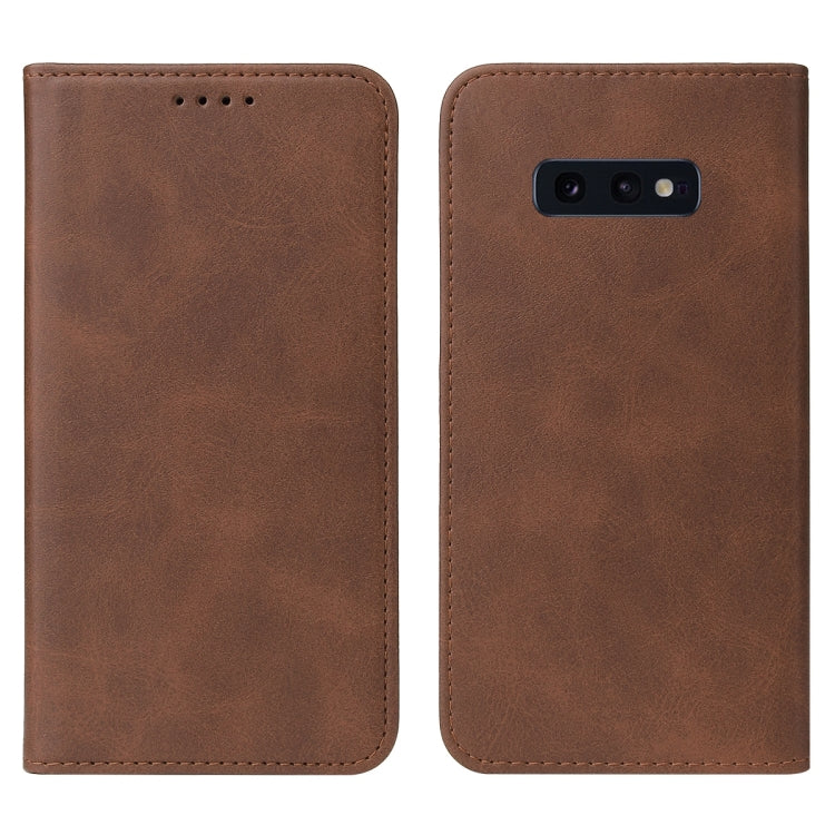 For Samsung Galaxy S10e Magnetic Closure Leather Phone Case