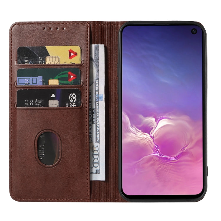 For Samsung Galaxy S10e Magnetic Closure Leather Phone Case