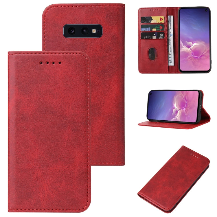 For Samsung Galaxy S10e Magnetic Closure Leather Phone Case