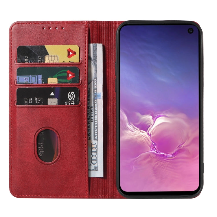 For Samsung Galaxy S10e Magnetic Closure Leather Phone Case