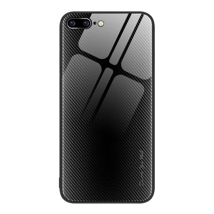 Texture Gradient Glass TPU Phone Case For iPhone 8 Plus / 7 Plus