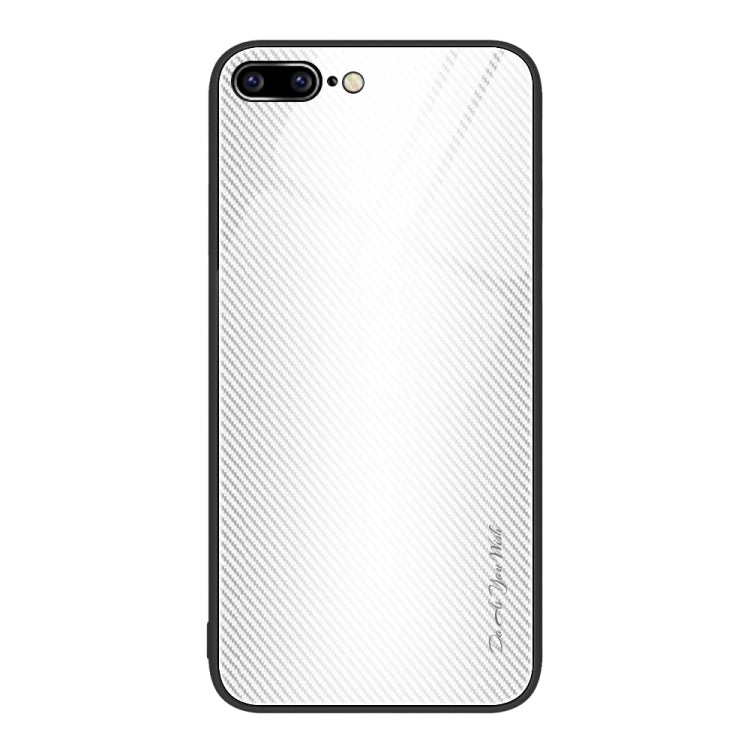 Texture Gradient Glass TPU Phone Case For iPhone 8 Plus / 7 Plus