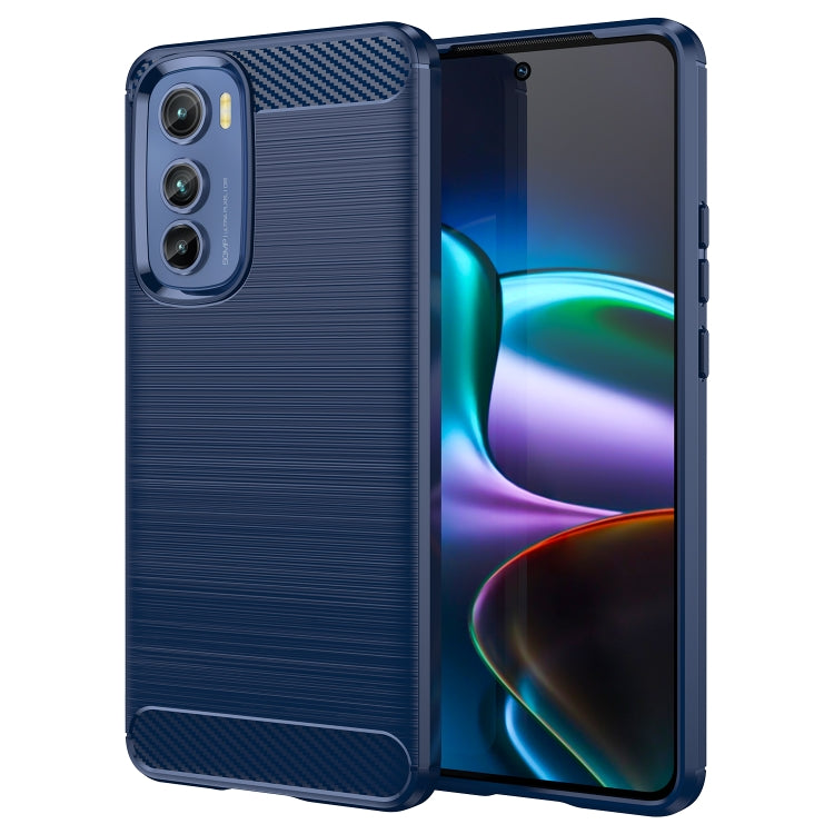For Motorola Edge 30 Brushed Texture Carbon Fiber TPU Phone Case