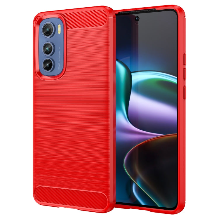 For Motorola Edge 30 Brushed Texture Carbon Fiber TPU Phone Case