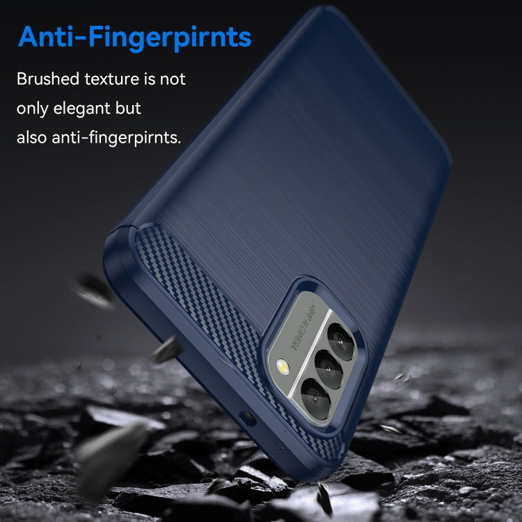 For Nokia G400 5G Brushed Texture Carbon Fiber TPU Phone Case