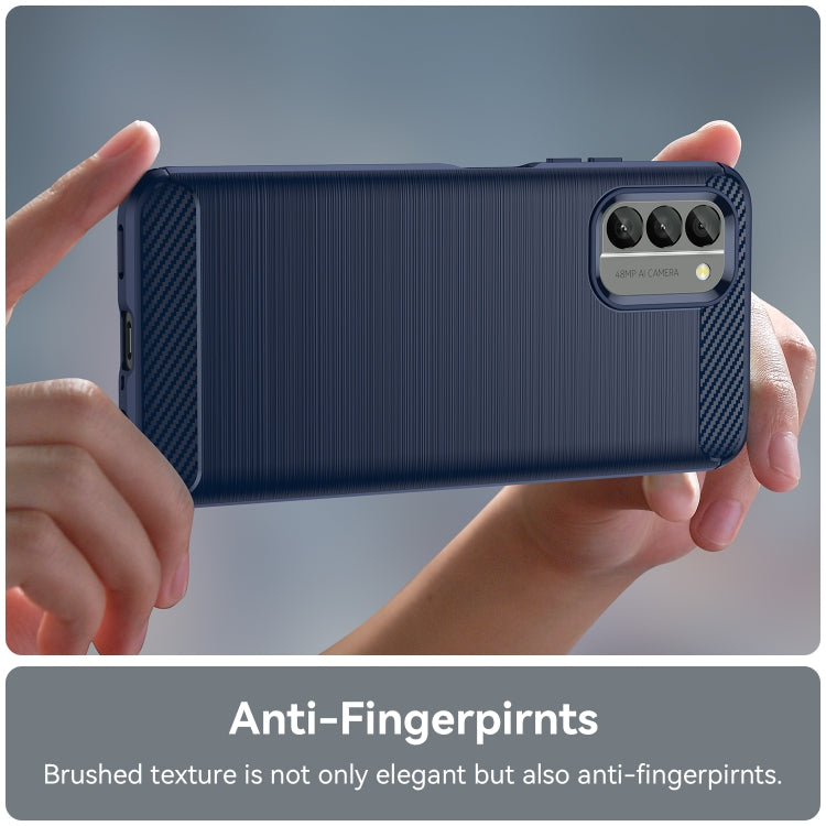 For Nokia G400 5G Brushed Texture Carbon Fiber TPU Phone Case