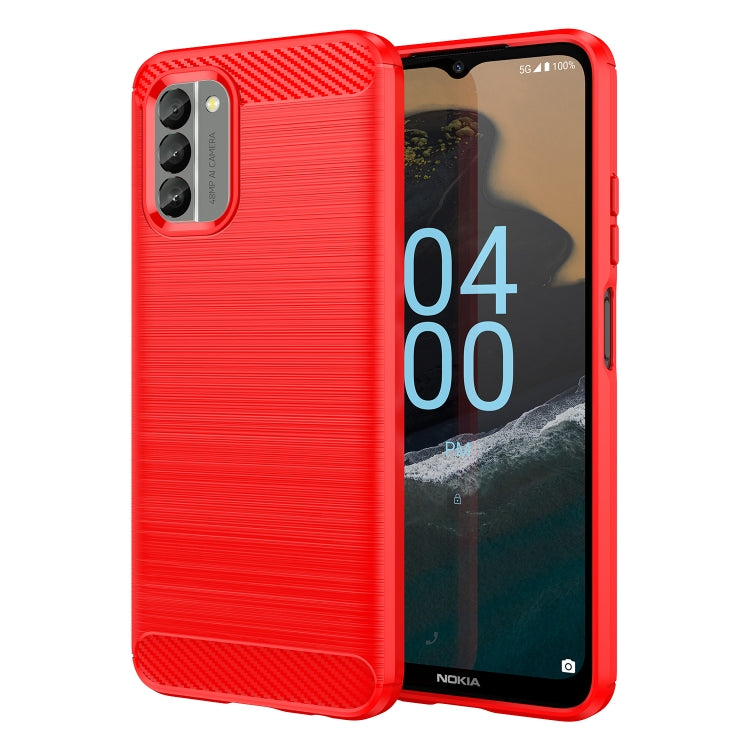 For Nokia G400 5G Brushed Texture Carbon Fiber TPU Phone Case