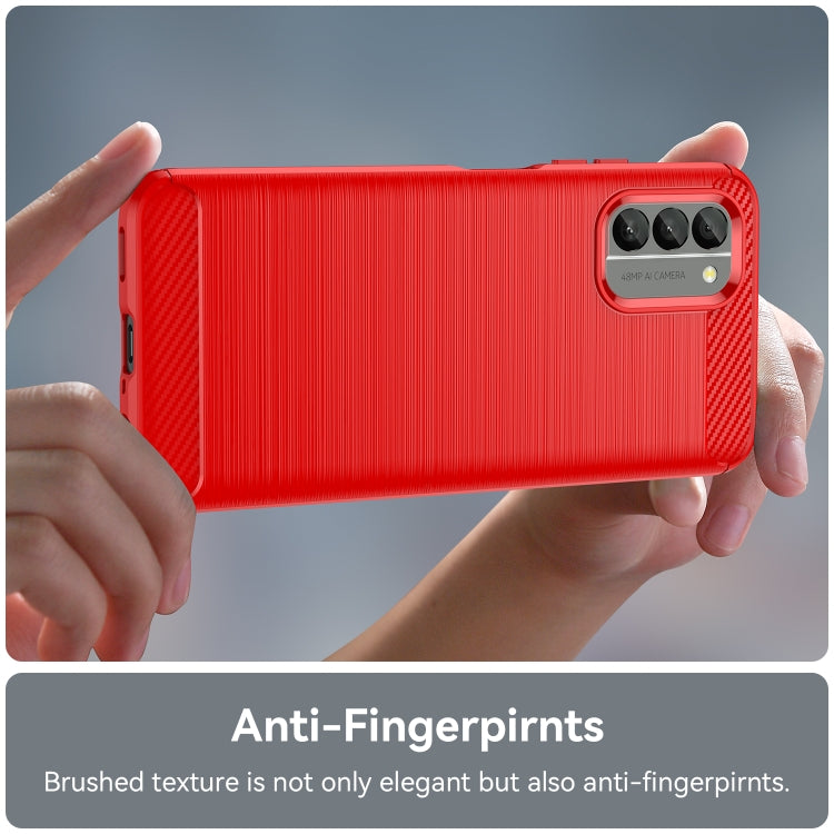 For Nokia G400 5G Brushed Texture Carbon Fiber TPU Phone Case