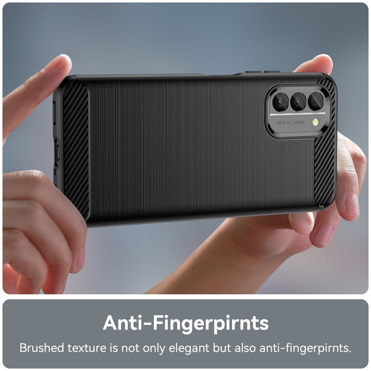 For Nokia G400 5G Brushed Texture Carbon Fiber TPU Phone Case