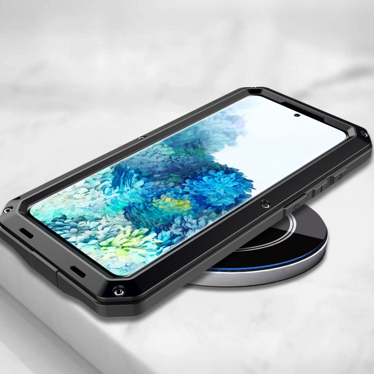 For Galaxy S20 Shockproof Life Waterproof Silicone + Zinc Alloy Protective Case