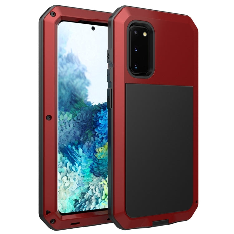 For Galaxy S20 Shockproof Life Waterproof Silicone + Zinc Alloy Protective Case