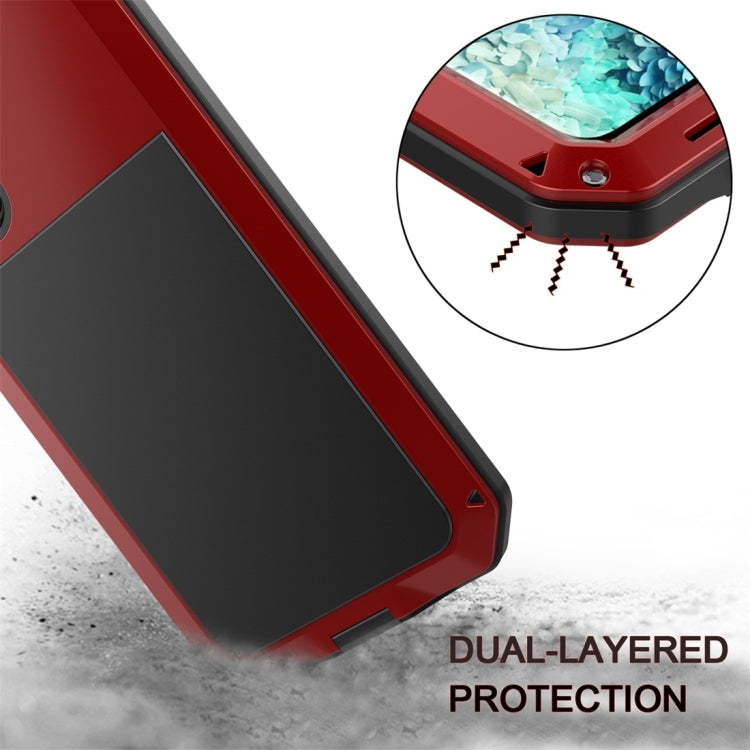 For Galaxy S20 Shockproof Life Waterproof Silicone + Zinc Alloy Protective Case