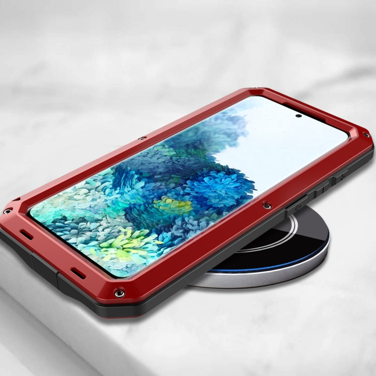 For Galaxy S20 Shockproof Life Waterproof Silicone + Zinc Alloy Protective Case