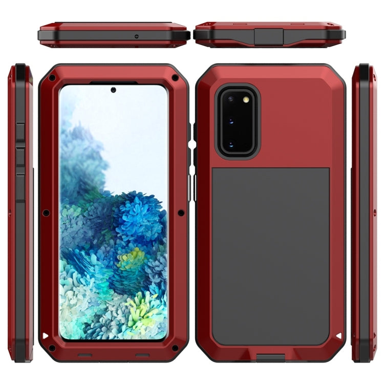 For Galaxy S20 Shockproof Life Waterproof Silicone + Zinc Alloy Protective Case
