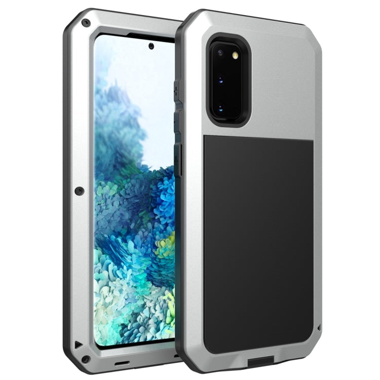 For Galaxy S20 Shockproof Life Waterproof Silicone + Zinc Alloy Protective Case