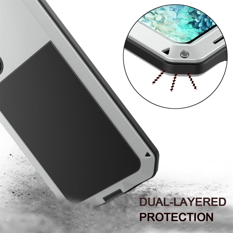 For Galaxy S20 Shockproof Life Waterproof Silicone + Zinc Alloy Protective Case