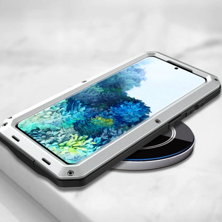 For Galaxy S20 Shockproof Life Waterproof Silicone + Zinc Alloy Protective Case