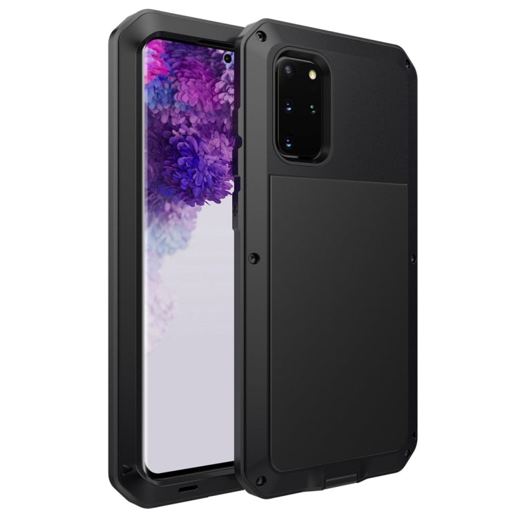 For Galaxy S20+ Shockproof Life Waterproof Silicone + Zinc Alloy Protective Case