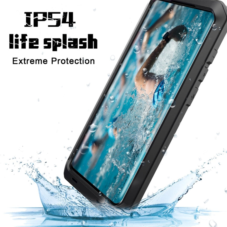 For Galaxy S20+ Shockproof Life Waterproof Silicone + Zinc Alloy Protective Case