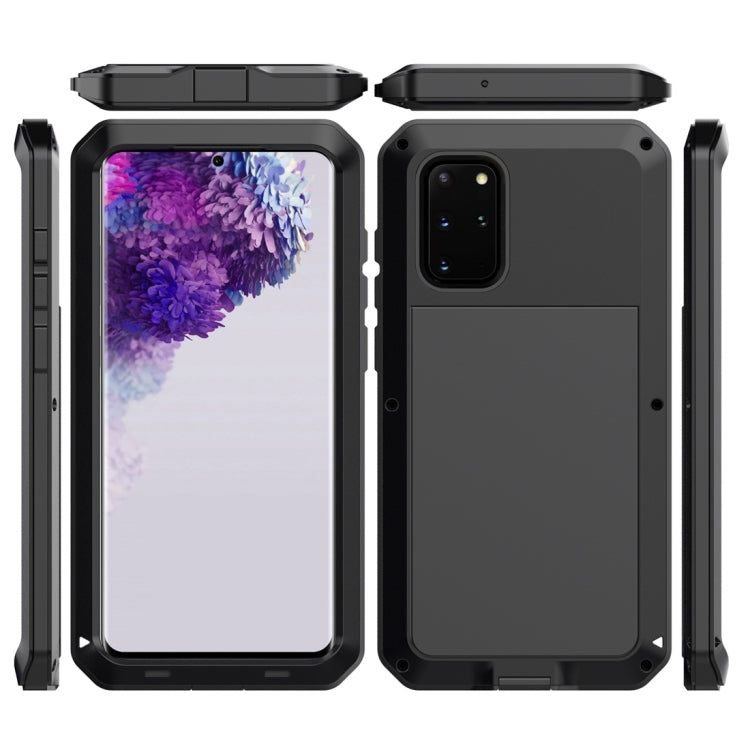For Galaxy S20+ Shockproof Life Waterproof Silicone + Zinc Alloy Protective Case