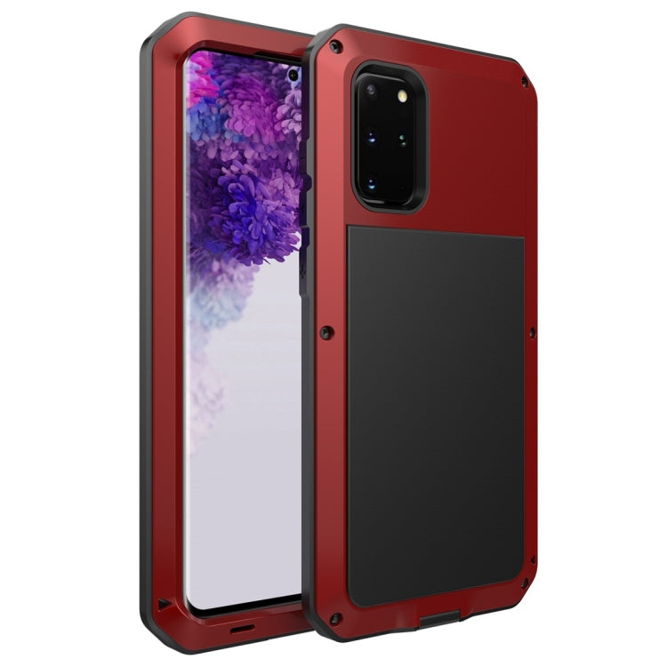 For Galaxy S20+ Shockproof Life Waterproof Silicone + Zinc Alloy Protective Case
