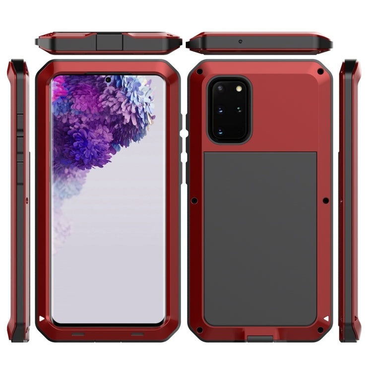 For Galaxy S20+ Shockproof Life Waterproof Silicone + Zinc Alloy Protective Case