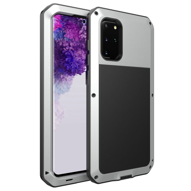 For Galaxy S20+ Shockproof Life Waterproof Silicone + Zinc Alloy Protective Case