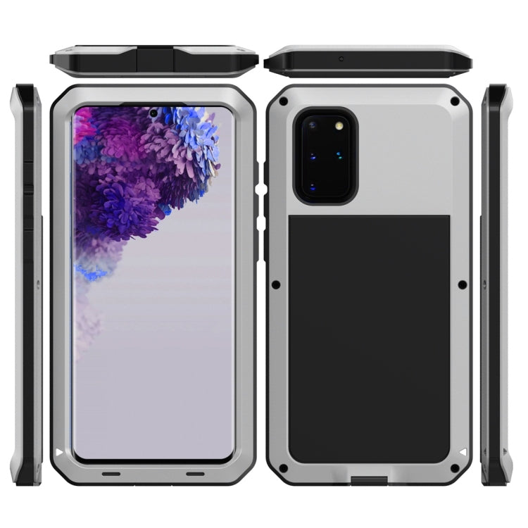 For Galaxy S20+ Shockproof Life Waterproof Silicone + Zinc Alloy Protective Case