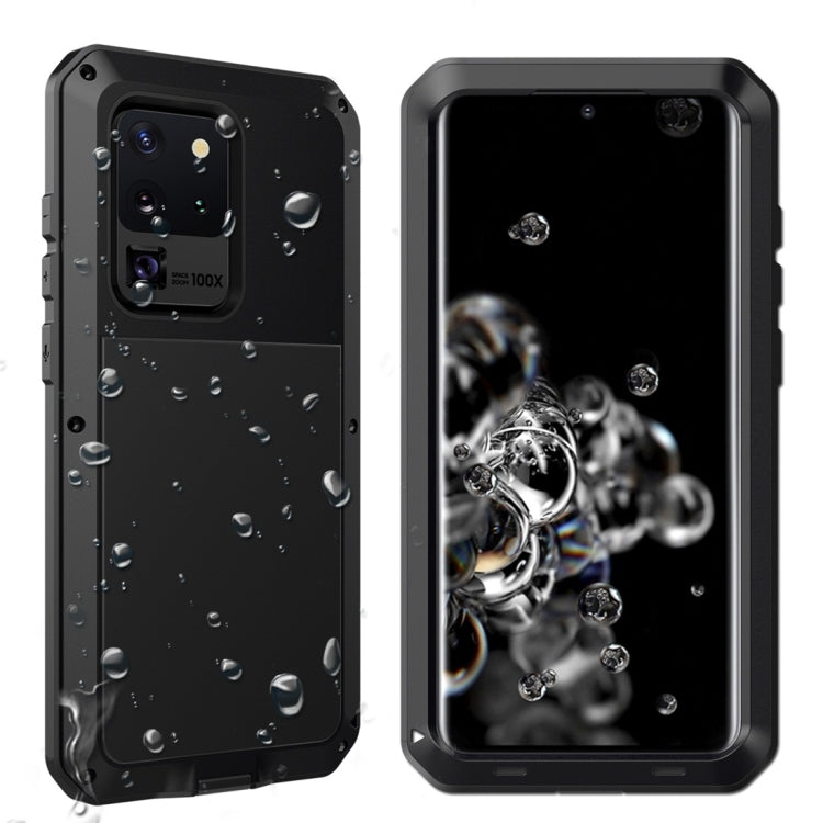 For Galaxy S20 Ultra Shockproof Life Waterproof Silicone + Zinc Alloy Protective Case