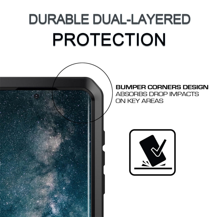 For Galaxy S20 Ultra Shockproof Life Waterproof Silicone + Zinc Alloy Protective Case