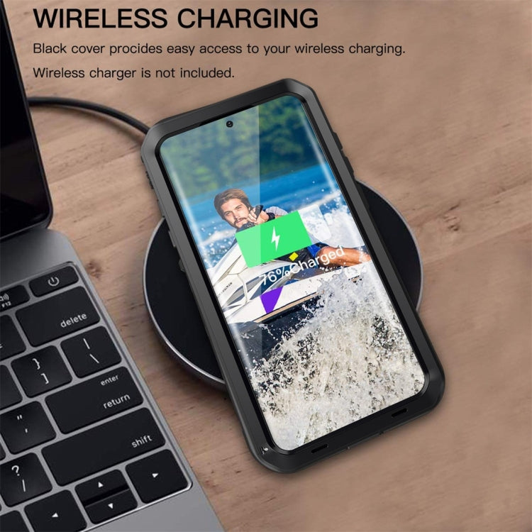 For Galaxy S20 Ultra Shockproof Life Waterproof Silicone + Zinc Alloy Protective Case