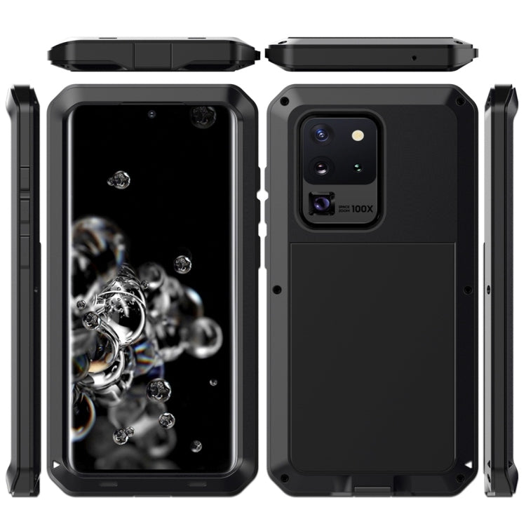 For Galaxy S20 Ultra Shockproof Life Waterproof Silicone + Zinc Alloy Protective Case