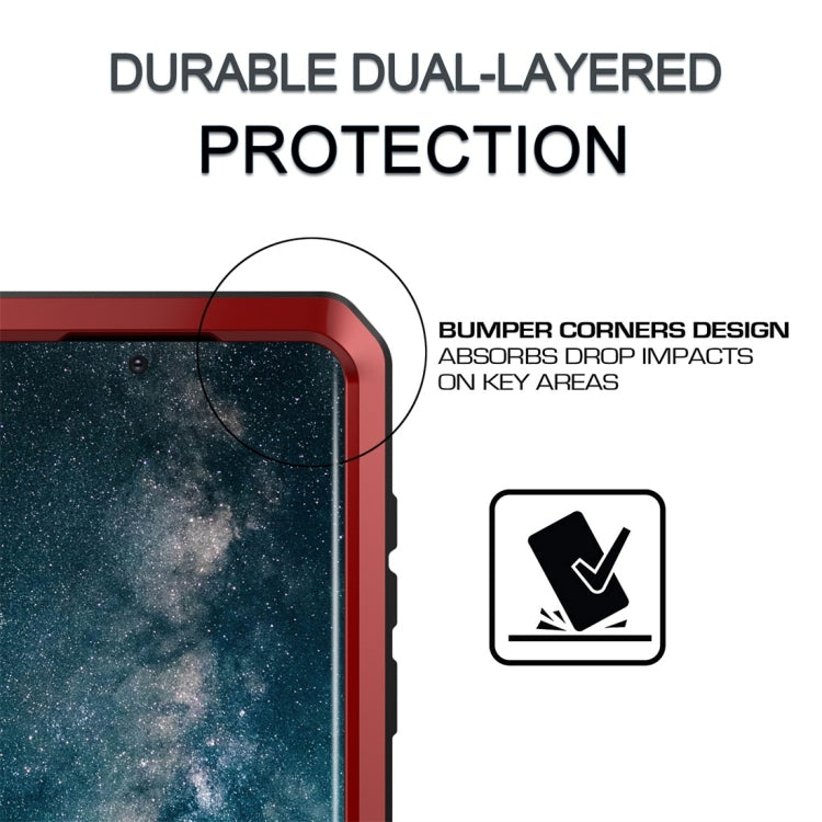 For Galaxy S20 Ultra Shockproof Life Waterproof Silicone + Zinc Alloy Protective Case
