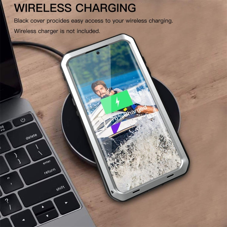 For Galaxy S20 Ultra Shockproof Life Waterproof Silicone + Zinc Alloy Protective Case