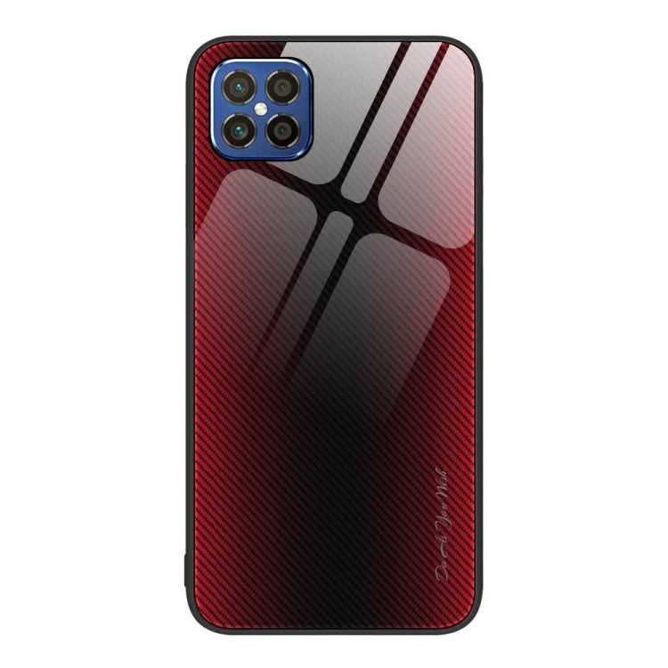 For Huawei nova 8 SE Texture Gradient Glass TPU Phone Case