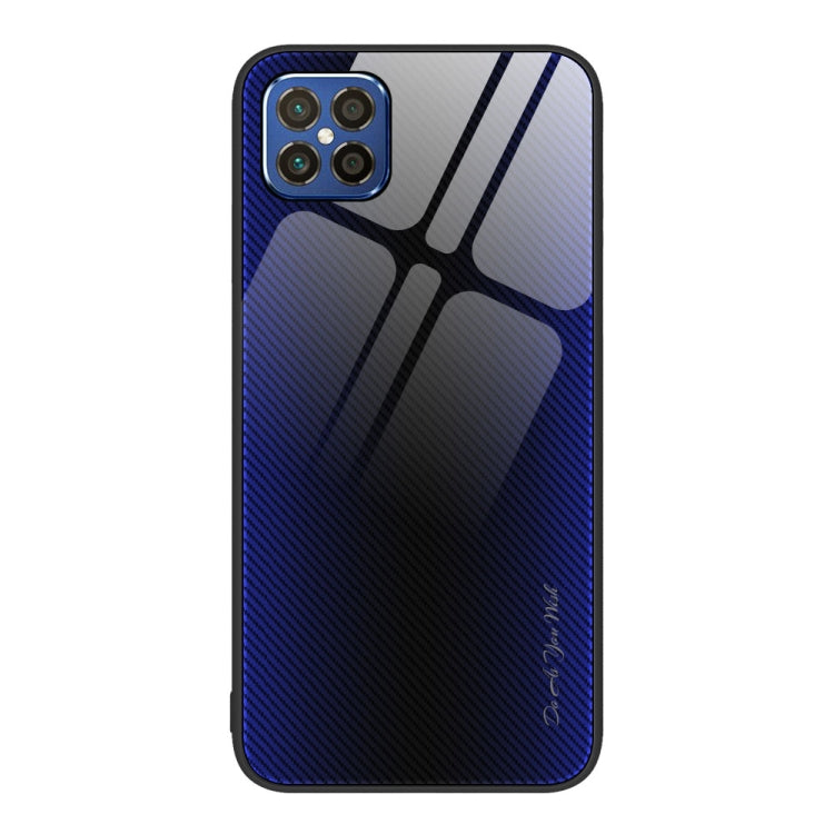 For Huawei nova 8 SE Texture Gradient Glass TPU Phone Case