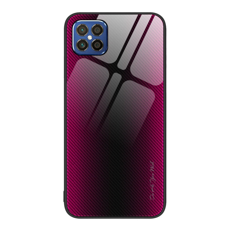 For Huawei nova 8 SE Texture Gradient Glass TPU Phone Case